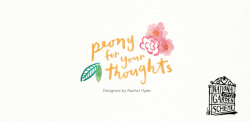 National Garden Scheme Peony for Your Thoughts